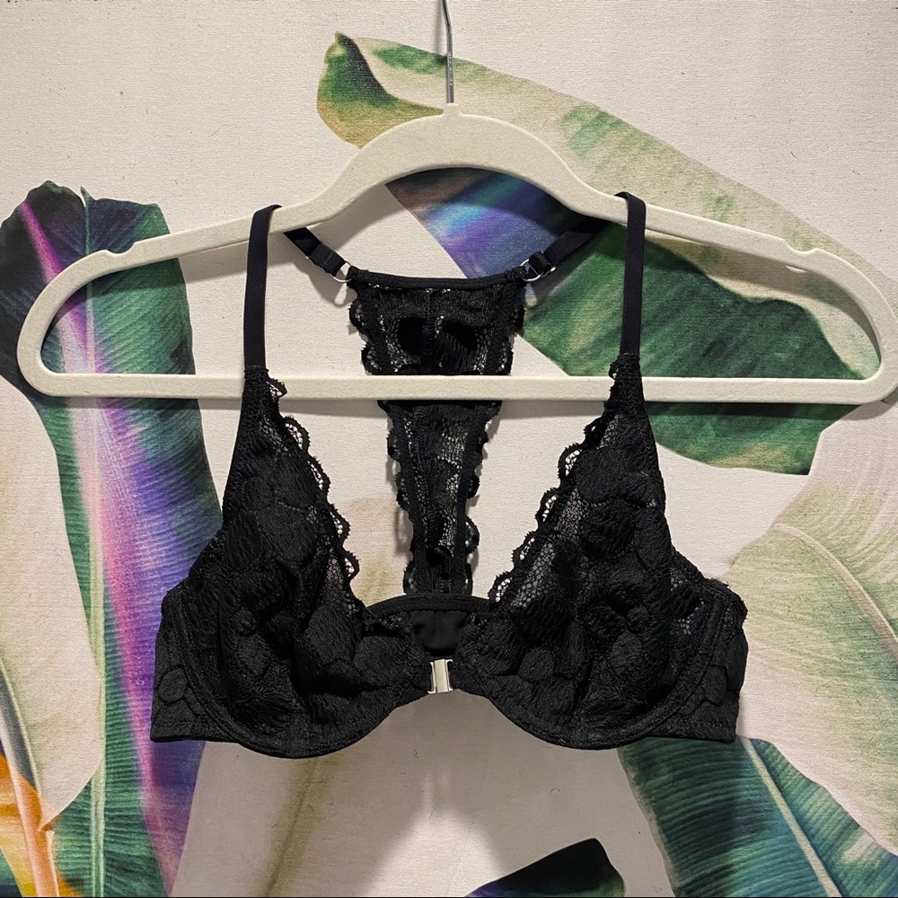 Aerie Happy Unlined Racerback Lace Bra